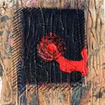 Coeur aux clous - Peinture par Antoine Giasson